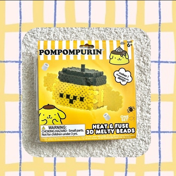 Sanrio Other - 🏷️ Pompompurin Sanrio melty perler bead set